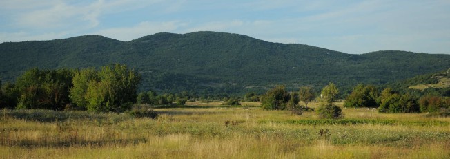 Abandoned farmland, due to globalisation, socio-cultural reasons, and the 1991-1995 war, Velebit Nature Park